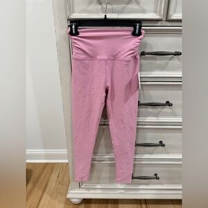 Beyond Yoga Girls' Light Pink High-Rise Leggings